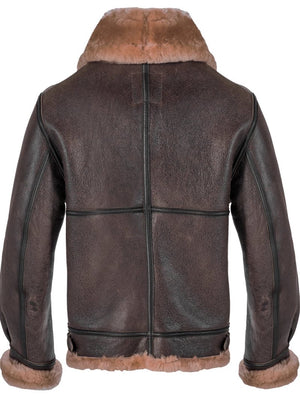 Schott Classic B-3 Sheepskin Leather Bomber Jacket
