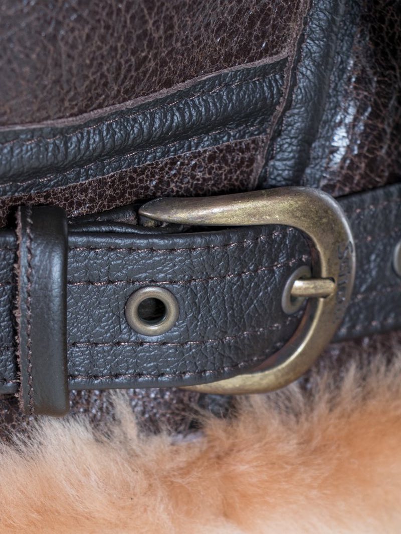 Schott Classic B-3 Sheepskin Leather Bomber Jacket