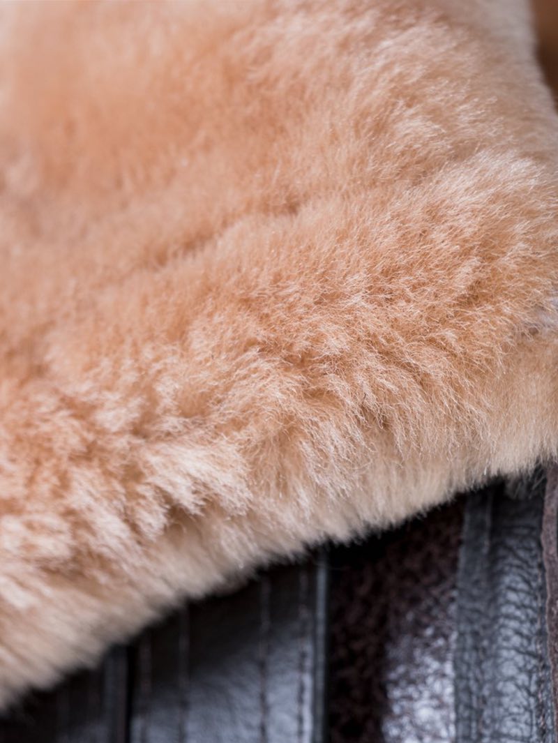 Schott Classic B-3 Sheepskin Leather Bomber Jacket