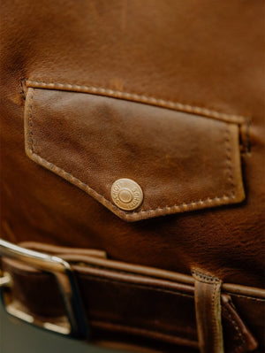 Schott P656H Horsehide Motorcycle Jacket with Detachable Collar