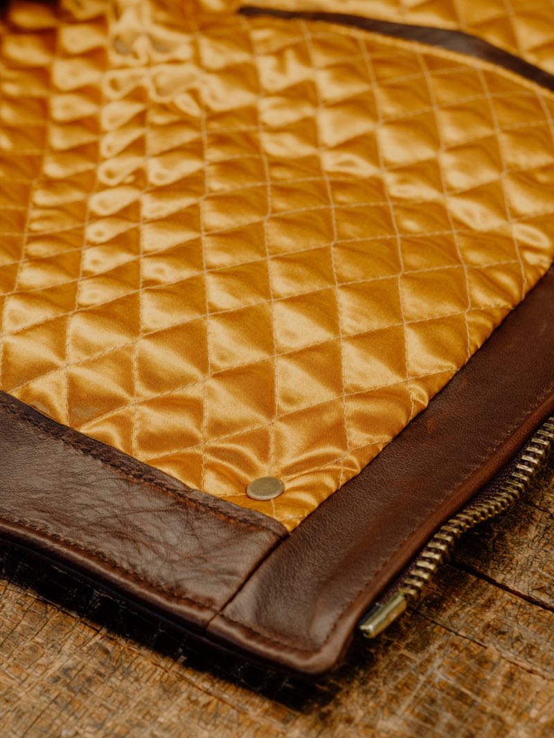 Schott P656H Horsehide Motorcycle Jacket with Detachable Collar