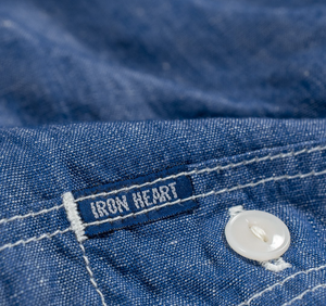 Iron Heart 10oz Selvedge Cotton Chambray Work Shirt