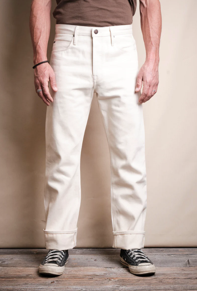 Freenote Cloth Ecru Modesto Straight Cut 14oz Denim
