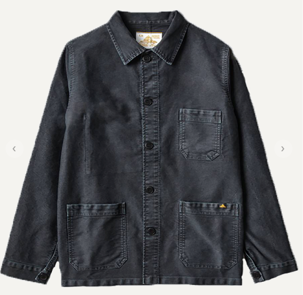 Le Mont Saint-Michel Women's Washed Black Moleskin Jacket