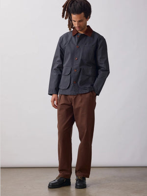 Service Works Black Waxed Barn Coat