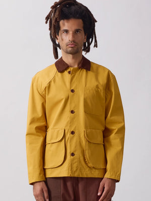 Service Works Ochre Waxed Barn Coat
