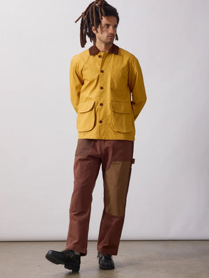 Service Works Ochre Waxed Barn Coat