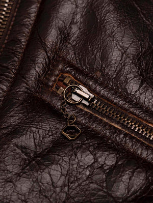 Shangri-La Heritage “Aviatore” B-3 Seal Brown Shearling Jacket