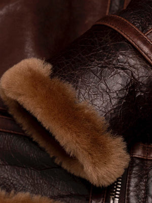 Shangri-La Heritage “Aviatore” B-3 Seal Brown Shearling Jacket