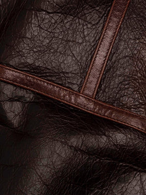 Shangri-La Heritage “Aviatore” B-3 Seal Brown Shearling Jacket