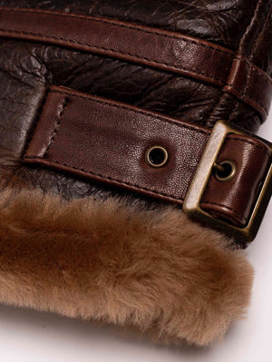 Shangri-La Heritage “Aviatore” B-3 Seal Brown Shearling Jacket
