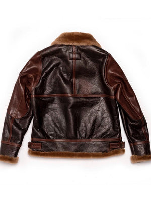 Shangri-La Heritage “Aviatore” B-3 Seal Brown Shearling Jacket
