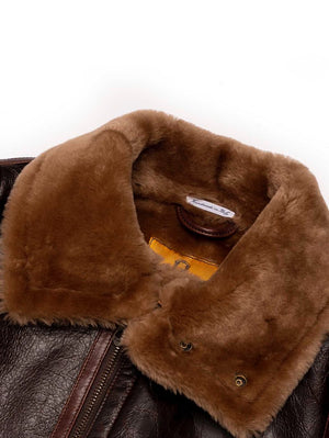 Shangri-La Heritage “Aviatore” B-3 Seal Brown Shearling Jacket