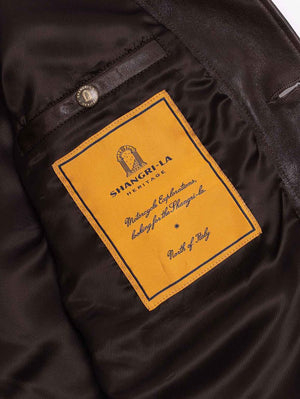 Shangri-La Heritage “Cossack” Testa di Moro Lambskin Leather Jacket