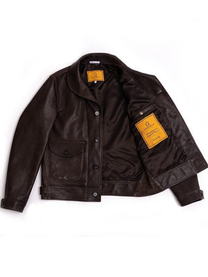 Shangri-La Heritage “Cossack” Testa di Moro Lambskin Leather Jacket