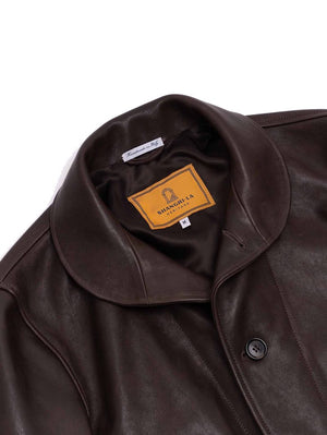 Shangri-La Heritage “Cossack” Testa di Moro Lambskin Leather Jacket