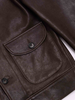Shangri-La Heritage “Cossack” Testa di Moro Lambskin Leather Jacket
