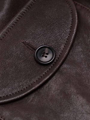 Shangri-La Heritage “Cossack” Testa di Moro Lambskin Leather Jacket