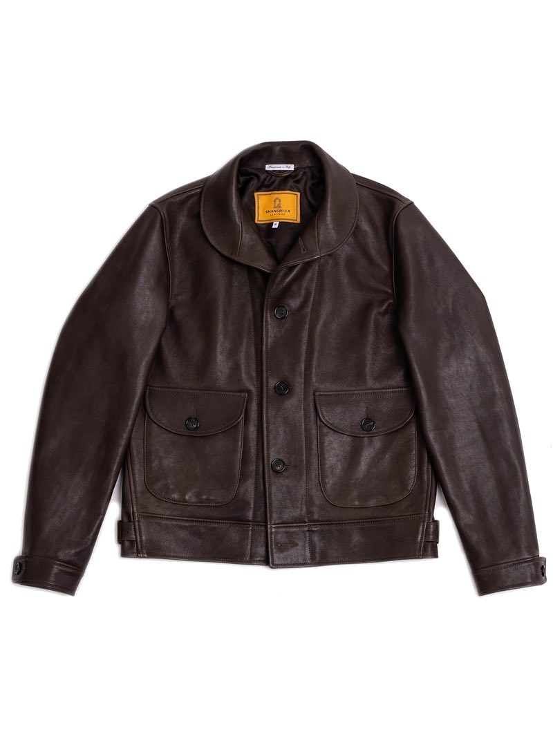 Shangri-La Heritage “Cossack” Testa di Moro Lambskin Leather Jacket