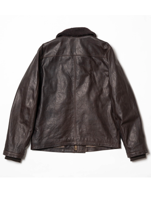 Shangri-La Heritage “Deck” N-1 Testa di Moro Leather Jacket