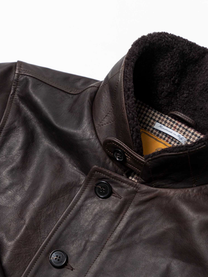 Shangri-La Heritage “Deck” N-1 Testa di Moro Leather Jacket