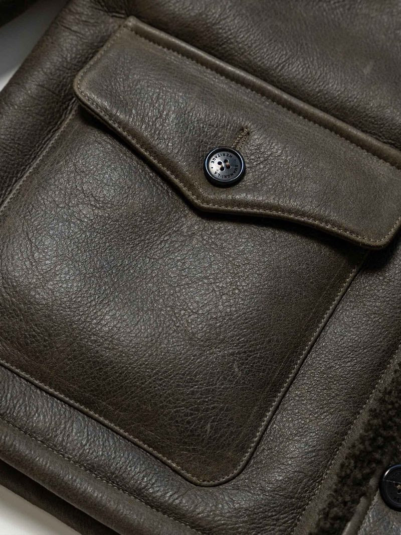 Shangri-La Heritage "Ranch" Muschio Shearling Coat