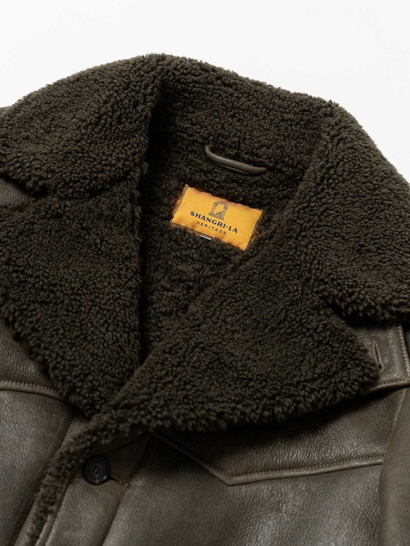 Shangri-La Heritage "Ranch" Muschio Shearling Coat