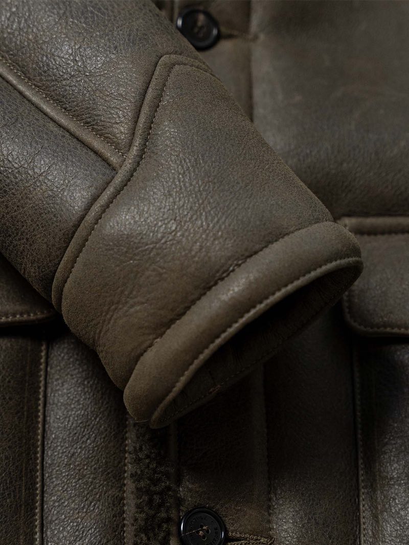 Shangri-La Heritage "Ranch" Muschio Shearling Coat