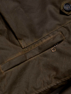 Shangri-La Heritage “Swedish” Army Green Motorcycle Waxed Canvas Jacket Limited Edition