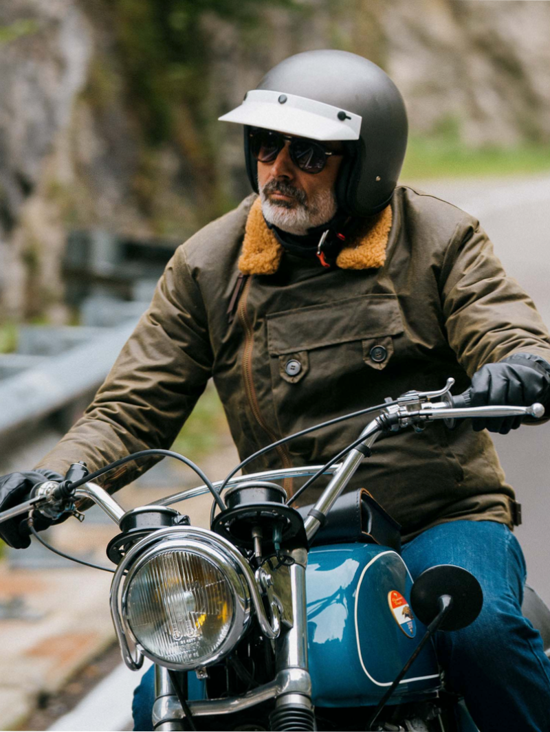 Shangri-La Heritage “Swedish” Army Green Motorcycle Waxed Canvas Jacket Limited Edition