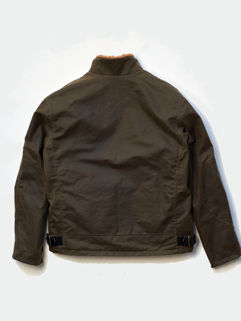 Shangri-La Heritage “Swedish” Army Green Motorcycle Waxed Canvas Jacket Limited Edition