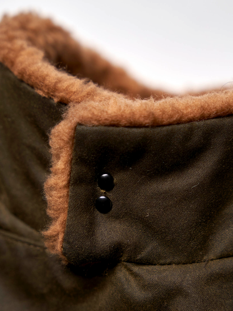 Shangri-La Heritage “Swedish” Army Green Motorcycle Waxed Canvas Jacket Limited Edition