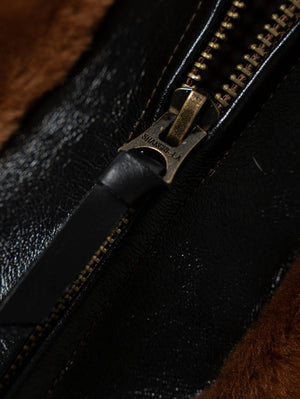 Shangri-La Heritage "Varenne" Black Horsehide Grizzly Jacket
