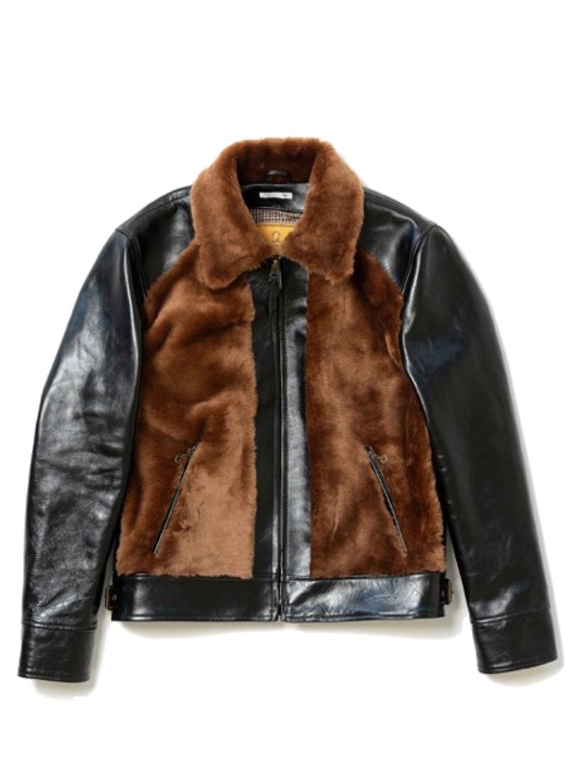 Shangri-La Heritage "Varenne" Black Horsehide Grizzly Jacket