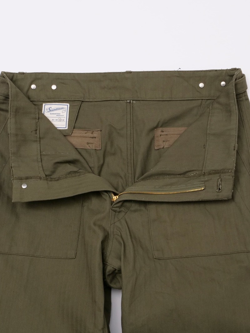 Soundman Olive Green Old Baker  Pants