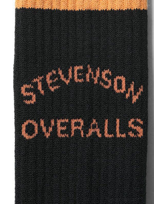 Stevenson Overalls Black Athletic Socks