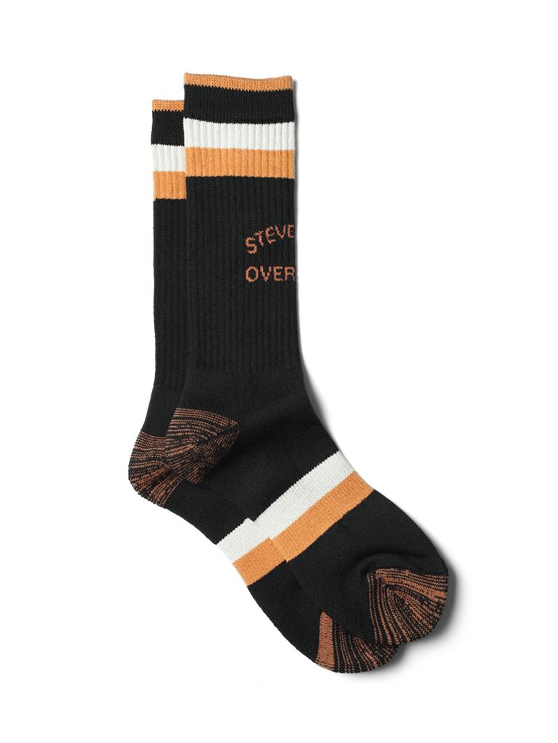 Stevenson Overalls Black Athletic Socks