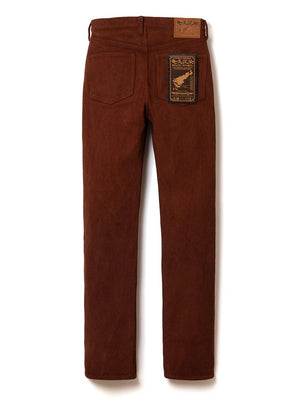 Studio D'Artisan 1914W Brown Amami Oshima Mud-Dyed Sashiko Jeans
