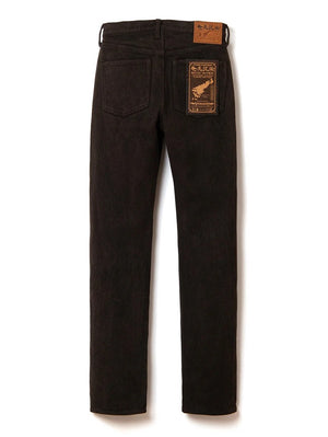 Studio D'Artisan 1914W Dark Brown Amami Oshima Mud-Dyed Sashiko Jeans
