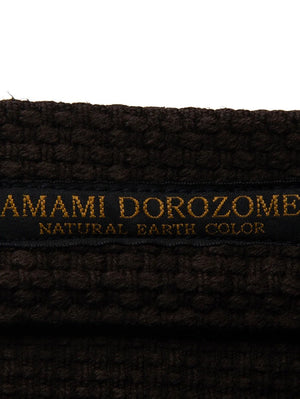 Studio D'Artisan 1914W Dark Brown Amami Oshima Mud-Dyed Sashiko Jeans