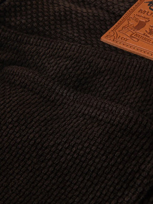 Studio D'Artisan 1914W Dark Brown Amami Oshima Mud-Dyed Sashiko Jeans