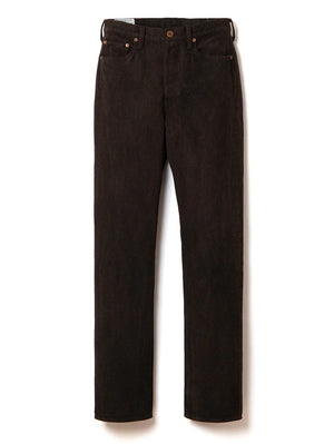 Studio D'Artisan 1914W Dark Brown Amami Oshima Mud-Dyed Sashiko Jeans