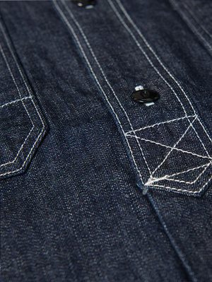 Studio D'Artisan 533B Denim long-sleeved work shirt