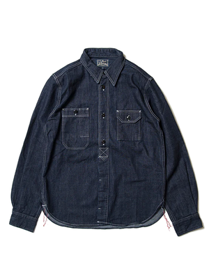 Studio D'Artisan 533B Denim long-sleeved work shirt