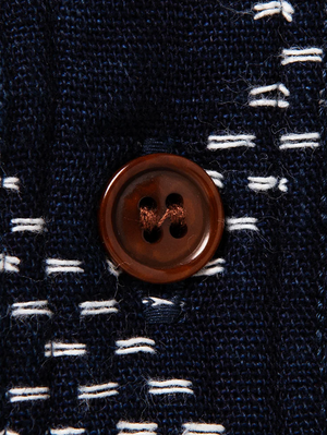 Studio D'Artisan 5728 Indigo Sashiko Shirt