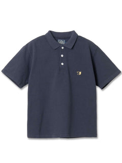 Studio D'Artisan 8201 Navy Pique (Kanoko) Polo Shirt - Mildblend