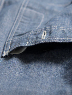 Studio D'Artisan Chambray long-sleeved work shirt