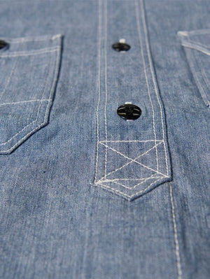 Studio D'Artisan Chambray long-sleeved work shirt