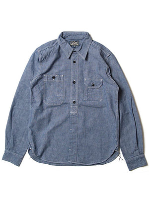 Studio D'Artisan Chambray long-sleeved work shirt