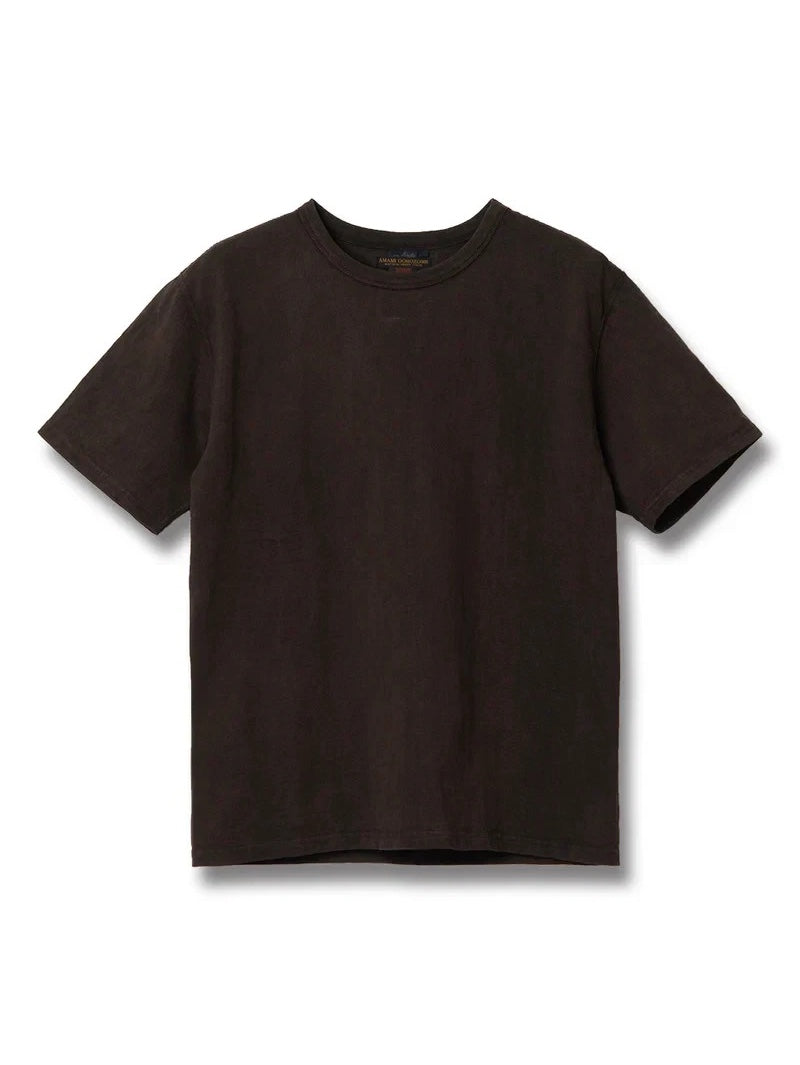 Studio D'Artisan Dark Brown Amami Oshima Mud-Dyed Loopwheeled T-Shirt [8198]